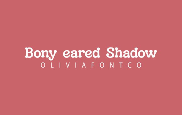 Bony Eared Shadow Font - Featured Image
