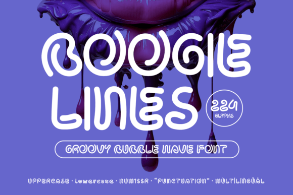 Boogie Lines Font - Featured Image