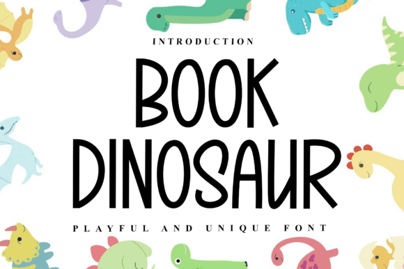 Book Dinosaur Font - Featured Image