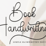 Book Handwriting Font - Featured Image