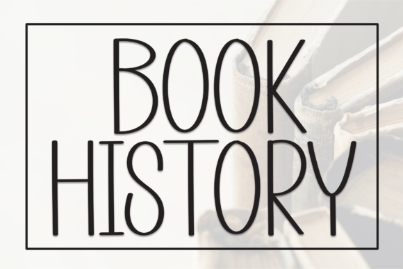 Book History Font - Featured Image