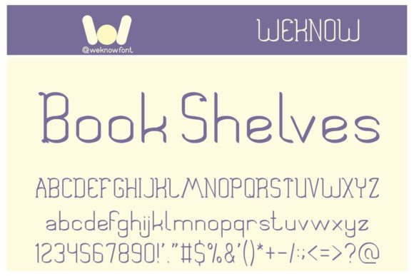 Book Shelves Font - Featured Image