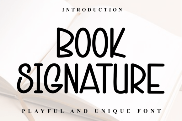 Book Signature Font - Featured Image