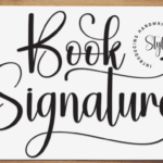 Book Signature Font - Featured Image