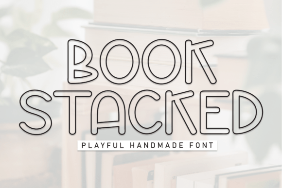 Book Stacked Font - Featured Image