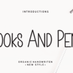 Books and Pens Font - Featured Image