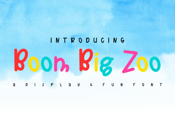 Boom Big Zoo Font - Featured Image