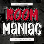 Boom Maniac Font - Featured Image