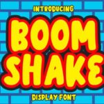 Boom Shake Font - Featured Image