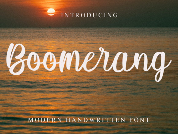 Boomerang Font - Featured Image