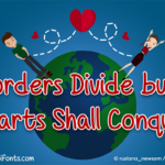 Borders Divide but Hearts Shall Conquer Font - Featured Image