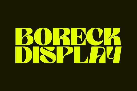 Boreck Display Font - Featured Image