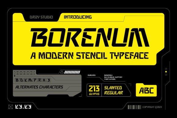 Borenum Font - Featured Image