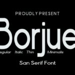 Borjue Font - Featured Image