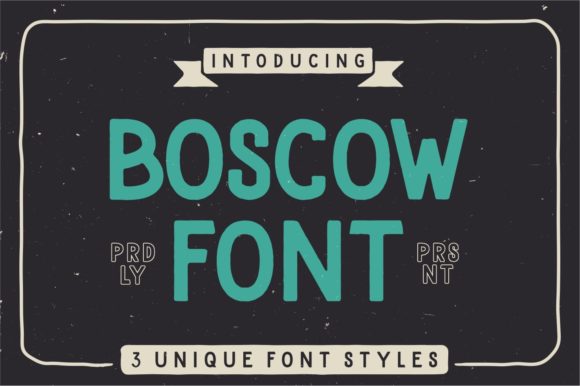 Boscow Font - Featured Image