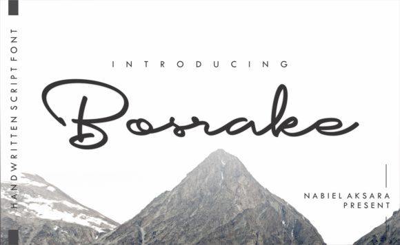 Bosrake Font - Featured Image