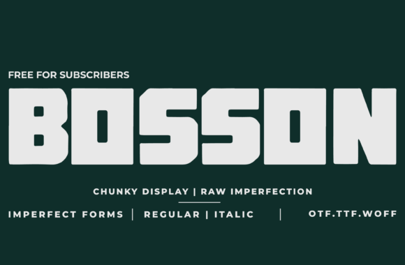 Bosson Font - Featured Image