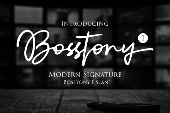 Bosstony 1 Font - Featured Image
