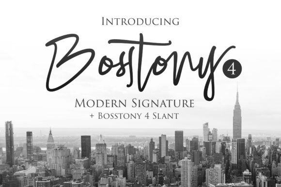 Bosstony 4 Font - Featured Image