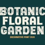 Botanic Floral Garden Font - Featured Image