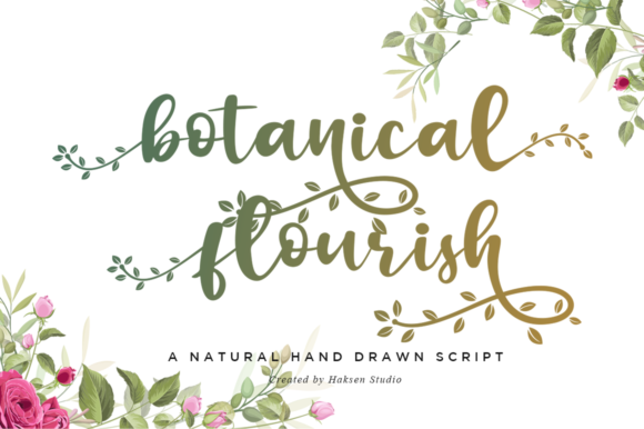 Botanical Flourish Font - Featured Image