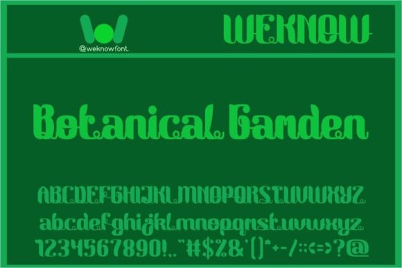 Botanical Garden Font - Featured Image