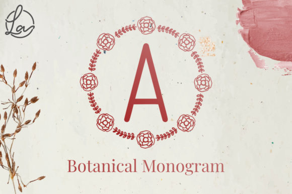 Botanical Monogram Font - Featured Image