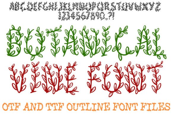 Botanical Vine Font - Featured Image