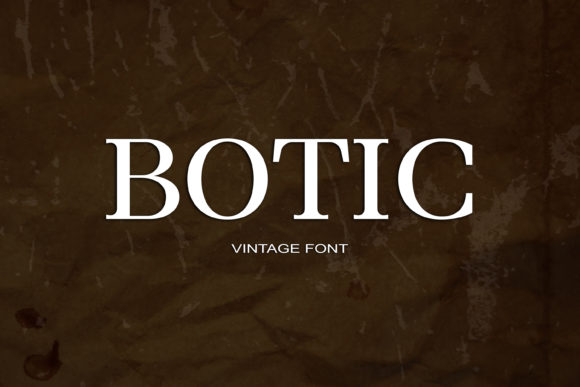 Botic Font - Featured Image