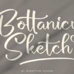 Bottanicy Sketch Font - Featured Image