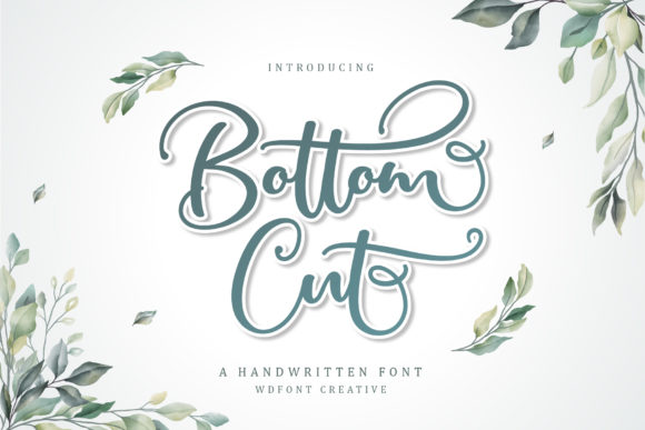 Bottom Cut Font - Featured Image