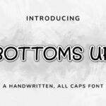 Bottoms Up Font - Featured Image