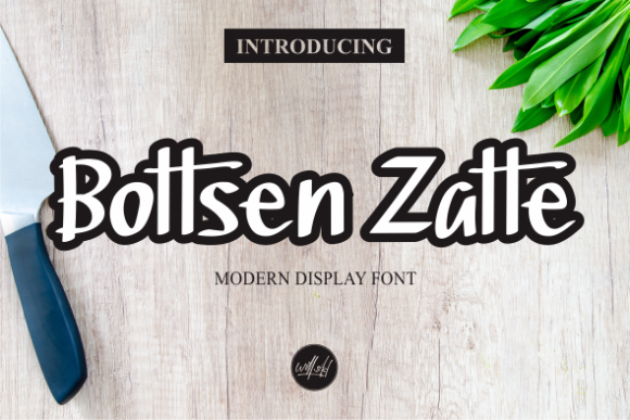 Bottsen Zatte Font - Featured Image