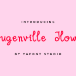 Bougenville Flowers Font - Featured Image