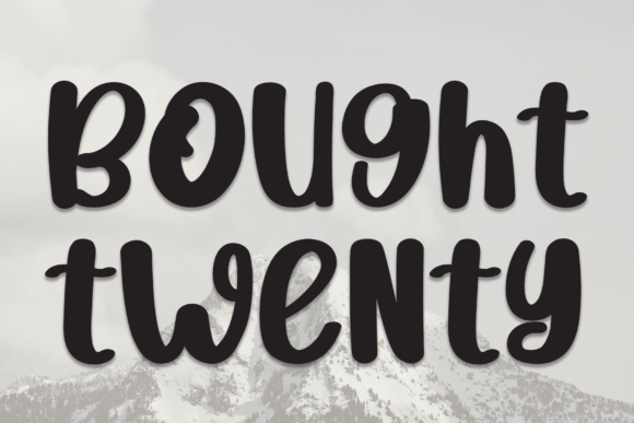 Bought Twenty Font - Featured Image