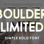 Boulder Limited Font - Featured Image
