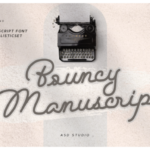 Bouncy Manuscript Font - Featured Image