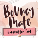 Bouncy Mate Font - Featured Image
