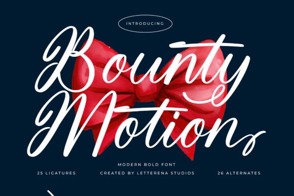Bounty Motion Font - Featured Image