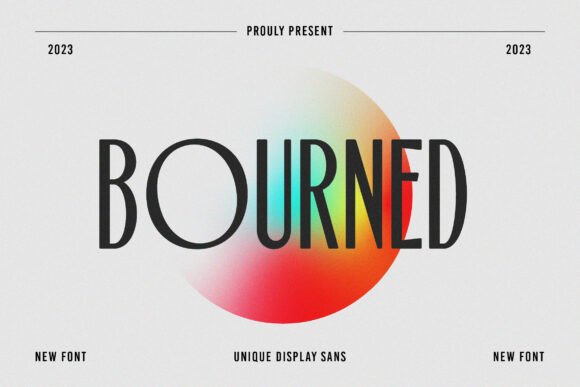 Bourned Font - Featured Image