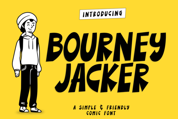 Bourney Jacker Font - Featured Image