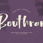 Bouthram Font - Featured Image