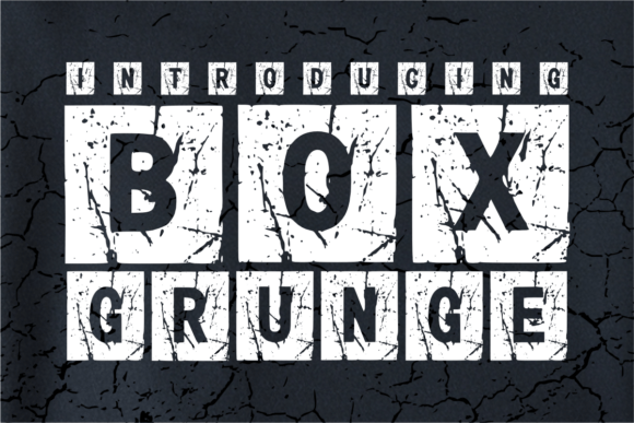 Box Grunge Font - Featured Image
