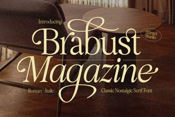 Brabust Magazine Font - Featured Image