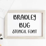Bradley Bug Stencil Font - Featured Image