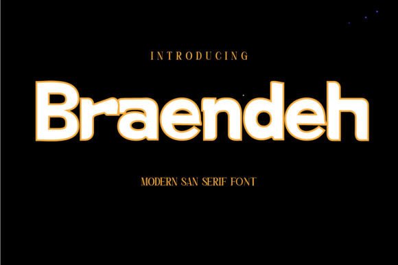 Braendeh Font - Featured Image