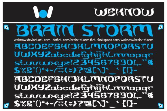 Brain Storm Font - Featured Image