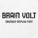 Brain Volt Font - Featured Image