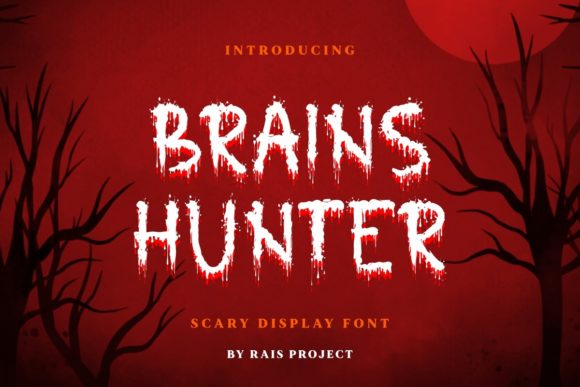 Brains Hunter Font - Featured Image