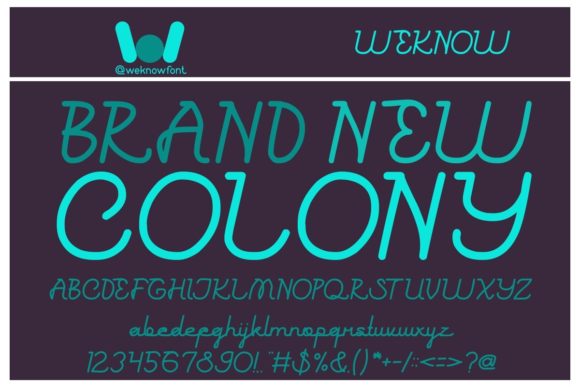 Brand New Colony Font - Featured Image